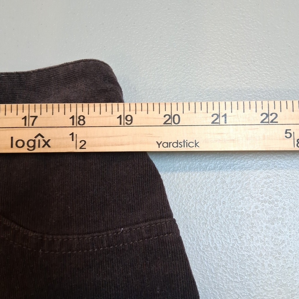 Catherines Brown Corduroy Pants Womens 1X Elastic Waist Pull On‎ Casual Comfy - Picture 11 of 14
